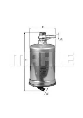 KL599 Mahle Original Filtro de combustível