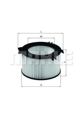 LA65 Mahle Original Filtro de salão
