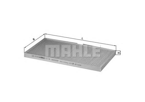Filtro de salão Mahle Original LA58 preço, a partir de 14,80 USD