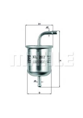 Compre KL202 Mahle Original Filtro de combustível