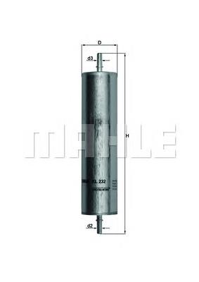 Filtro de combustível Mahle Original KL232 preço, a partir de 19,51 USD