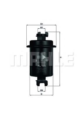 Filtro de combustível KL123 Mahle Original