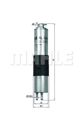 Filtro de combustível Mahle Original KL149 preço, a partir de 48,23 USD