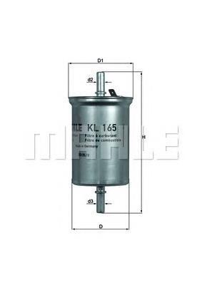 Filtro de combustível KL165 Mahle Original