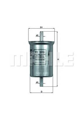KL146 Mahle Original Filtro de combustível