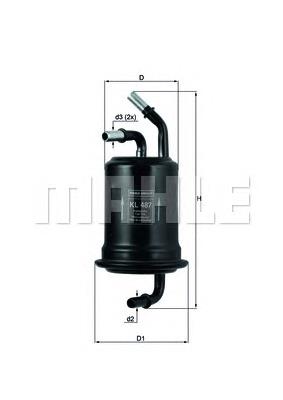 Filtro de combustível Mahle Original KL487 preço, a partir de 13,05 USD