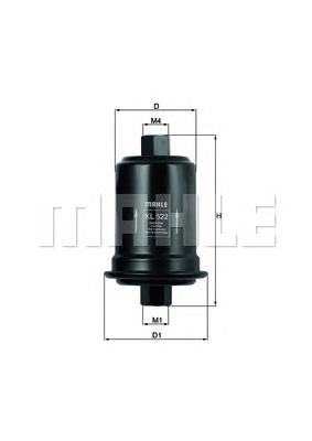 KL522 Mahle Original Filtro de combustível