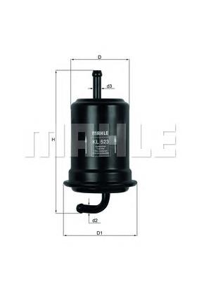 KL523 Mahle Original Filtro de combustível