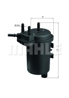 KL432 Mahle Original Filtro de combustível