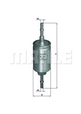 KL458 Mahle Original Filtro de combustível