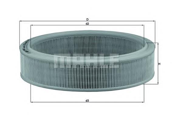 LX853 Mahle Original Filtro de ar