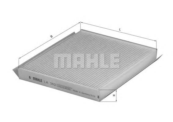 LA362 Mahle Original Filtro de salão