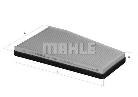 LA368 Mahle Original Filtro de salão
