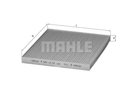 Filtro de salão Mahle Original LA157 preço, a partir de 8,83 USD
