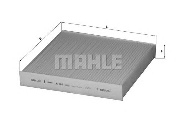 Filtro de salão Mahle Original LA184 preço, a partir de 8,63 USD