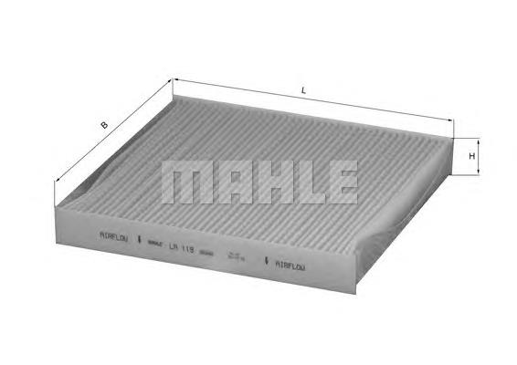LA119 Mahle Original Filtro de salão