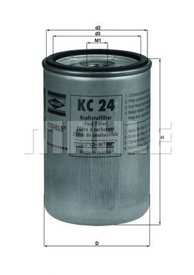 Filtro de combustível Mahle Original KC24