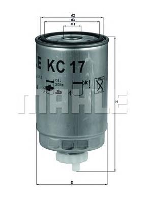 Filtro de combustível Mahle Original KC17D preço, a partir de 9,99 USD