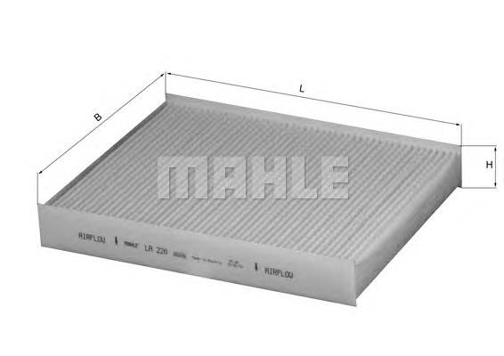 Filtro de salão Mahle Original LA220 preço, a partir de 12,38 USD