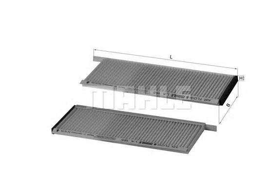 Filtro de salão Mahle Original LA195S preço, a partir de 11,38 USD