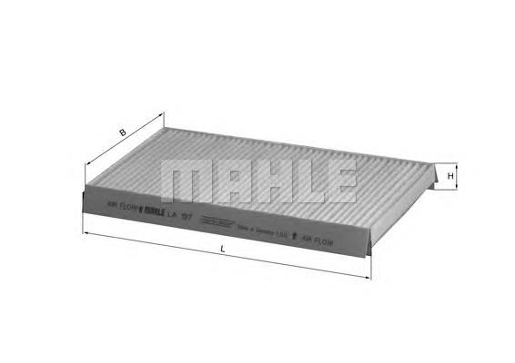 LA197 Mahle Original Filtro de salão