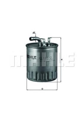 Filtro de combustível Mahle Original KL1002