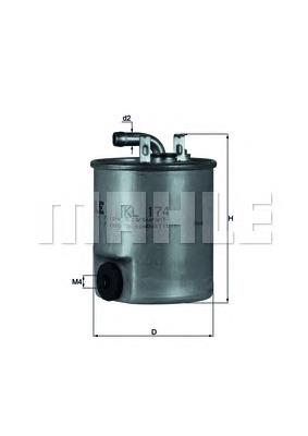 Filtro de combustível Mahle Original KL174 preço, a partir de 16,56 USD