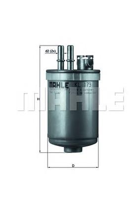 KL173 Mahle Original Filtro de combustível
