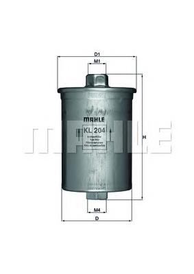 Filtro de combustível Mahle Original KL204 preço, a partir de 22,12 USD