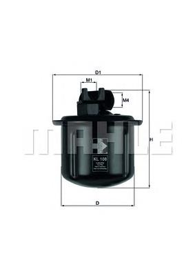 Filtro de combustível Mahle Original KL108 preço, a partir de 13,43 USD