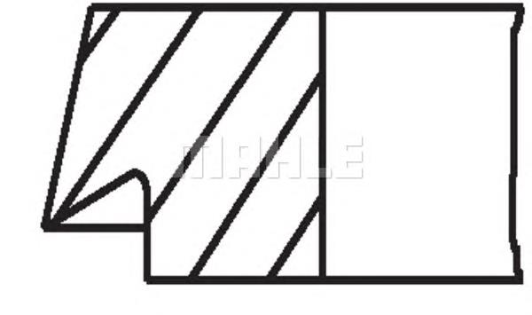 Anéis do pistão para 1 cilindro, STD. Mahle Original 03301N0 preço, a partir de 18,57 USD