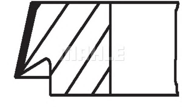 Anéis do pistão para 1 cilindro, STD. Mahle Original 02210N0 preço, a partir de 30,43 USD