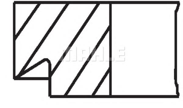 Anéis do pistão para 1 cilindro, STD. Mahle Original 00981N0 preço, a partir de 28,36 USD