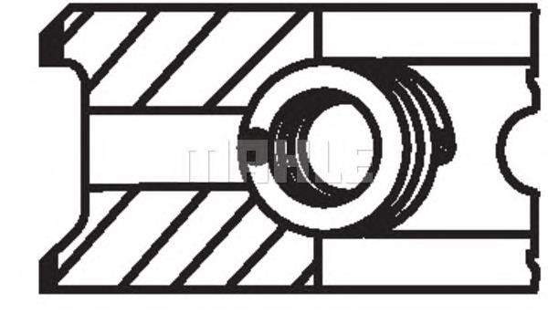 Anéis do pistão para 1 cilindro, STD. Mahle Original 02213N0 preço, a partir de 31,94 USD