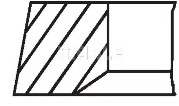 Kit de anéis de pistão de motor, 2ª reparação ( + 0,50) Mahle Original 02204N1 preço, a partir de 23,64 USD