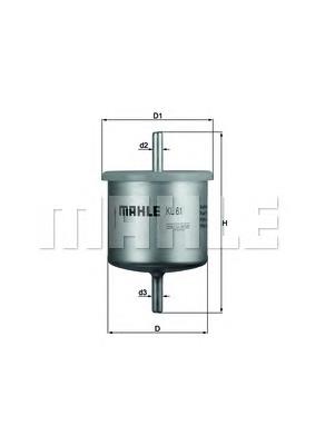 Filtro de combustível Mahle Original KL61 preço, a partir de 7,67 USD
