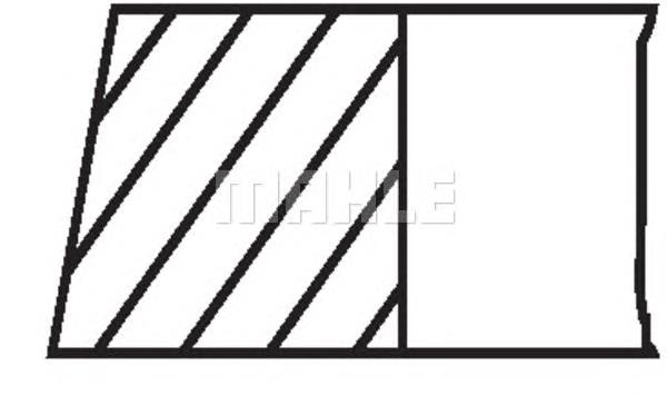 Anéis do pistão para 1 cilindro, STD. Mahle Original 02801N0 preço, a partir de 23,52 USD
