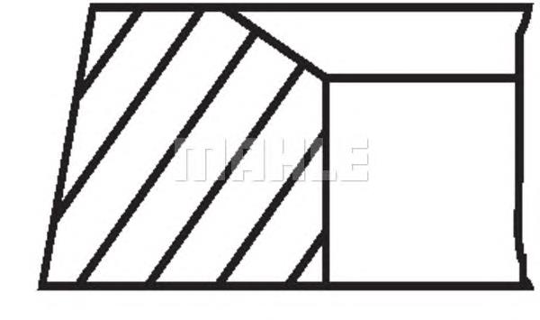 Anéis do pistão para 1 cilindro, STD. Mahle Original 00208N0 preço, a partir de 19,60 USD