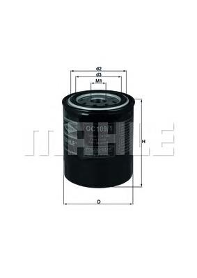 OC1091 Mahle Original Filtro de óleo