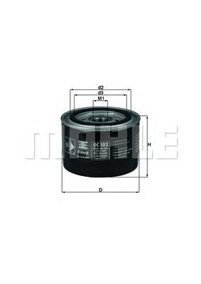 Filtro de óleo Mahle Original OC102 preço, a partir de 7,26 USD