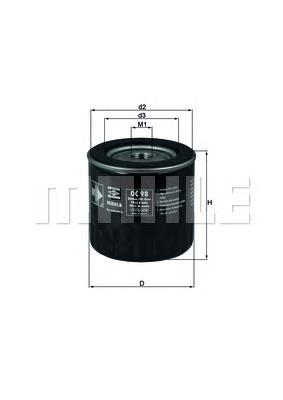 Filtro de óleo Mahle Original OC98 preço, a partir de 6,70 USD