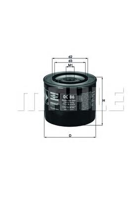 Filtro de óleo Mahle Original OC86 preço, a partir de 9,57 USD