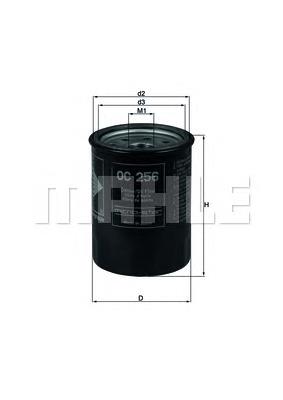 OC256 Mahle Original Filtro de óleo