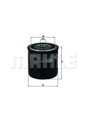 Filtro de óleo Mahle Original OC140 preço, a partir de 7,78 USD