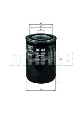 OC44 Mahle Original Filtro do sistema hidráulico