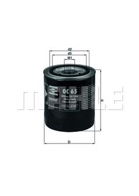 OC65 Mahle Original Filtro de óleo