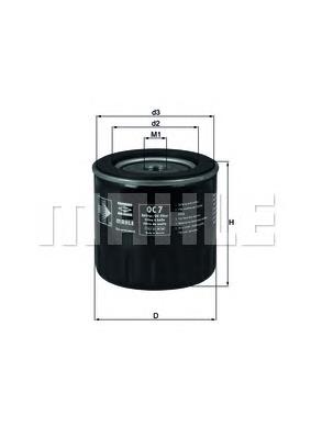 Filtro de óleo Mahle Original OC7 preço, a partir de 7,18 USD