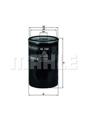 Filtro de óleo Mahle Original OC520 preço, a partir de 17,28 USD