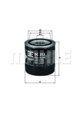 OC313 Mahle Original Filtro de óleo