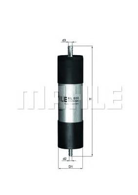 KL658 Mahle Original Filtro de combustível